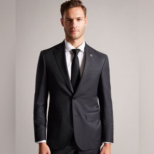 Ted Baker Men’s Endurance Gray Micro Tweed Wool Two Button Blazer- Size 40R